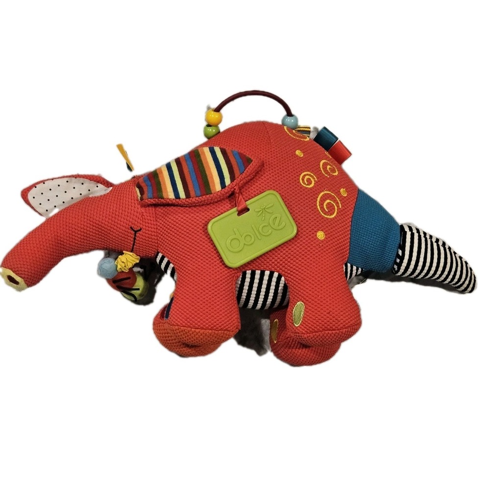 Dolce Play‎ And Learn Sensory Aardvark Interactive Baby Plush Toy Stuffed Animal